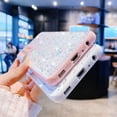 thumbnail image 6 of Compatible with Samsung Galaxy S22 Case for Women Girls,Soft Slim Fit Full-Around Protective Cute Clear Sparkly Bling Star Phone Case Glitter Cover for Samsung Galaxy S22-Pink, 6 of 6