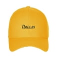 thumbnail image 2 of Daxton USA States Classic Structured Golf Dad Hat Cap, Gold Hat Dallas, 2 of 4
