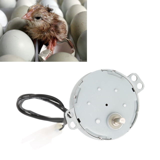 Motor de Incubadora Automática CW / CCW Modo Dual Equipo de Incubadora de Torneado de Huevos de Baja Velocidad para Granja ANGGREK Otros