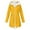 Yellow-A, variant on 2025 Women's Fleece Lined Windbreakers for Teen Girls Winter Coat Mid Length Ladies Rain Wear Solid Color Hooded Jacket
