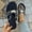 Black, variant on Women's Solid-Color Mesh Sandals with Adjustable Buckle, Breathable and Lightweight Slip-On Slides, Soft, Comfortable, and Elegant Casual Summer Shoes for Everyday Wear White 36