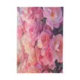 thumbnail image 3 of 60x90 Inch Tablecloth Polyester Square Tablecloth for Home Kitchen Dinner Decor Pastel Pink Roses, 3 of 9