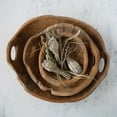 thumbnail image 6 of Creative Co-Op Teak Wood Bowls with Handles, Set of 3 (Each One Will Vary), 6 of 6