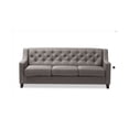 thumbnail image 2 of Baxton Studio Arcadia Grey Fabric Upholstered 3 Seater Sofa - PICK UP IN NJ, 2 of 9