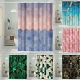 thumbnail image 4 of Matsuzay Cortina de ducha de poliéster fácil de limpiar, diga adiós a la suciedad y las manchas, resistente y duradera Juegos de accesorios de baño tipo 6, 4 of 6