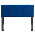 thumbnail image 2 of Modway Mercy Chevron Tufted Velvet Full/Queen Headboard in Navy, 2 of 4