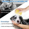 thumbnail image 2 of Silicone Dog Shampoo Brush (Yellow), 2 of 5