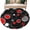 Red, variant on Round Rugs 5Ft, Abstract Black Round Area Rug Washable Indoor Throw Carpet, Modern Geometric Red Grey White Circle Soft Non Slip Circle Rug for Cabinet Bathroom Home Decor Aesthetic