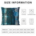 thumbnail image 5 of Acheng Short Plush Pillowcase 1 Piece Gold and Blue Abstract Art White, 5 of 5