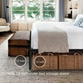 thumbnail image 5 of ZXNYH Black Queen Bed Frame Metal No Box Spring Needed 14 Inch Platform Heavy Duty Beds Frames with Storage, BQ, 5 of 7