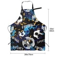 thumbnail image 2 of Kdxio Football Apron with Pockets Adjustable Kitchen Aprons for Men Women Waterproof Aprons for Cooking,Drawing,Crafting, Baking Household Cleaning, 2 of 8