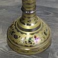 thumbnail image 3 of Natural Geo Decorative Brass 30" Yellow/Gold Floral Floor Vase, 3 of 6