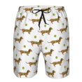 thumbnail image 3 of Fotbe Dachshund Going To Play Tennis Trajes de Baño Estampados para Hombre, Shorts de Verano de Secado Rápido, Ropa de Playa, Bañadores-X-Large, 3 of 6