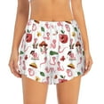 thumbnail image 4 of Lsque Cute Animal Printed Women's Running Shorts with Liner Pockets,Elastic Quick Dry Workout Athletic Gym Yoga Shorts,Womens High Waist Shorts-Medium, 4 of 9