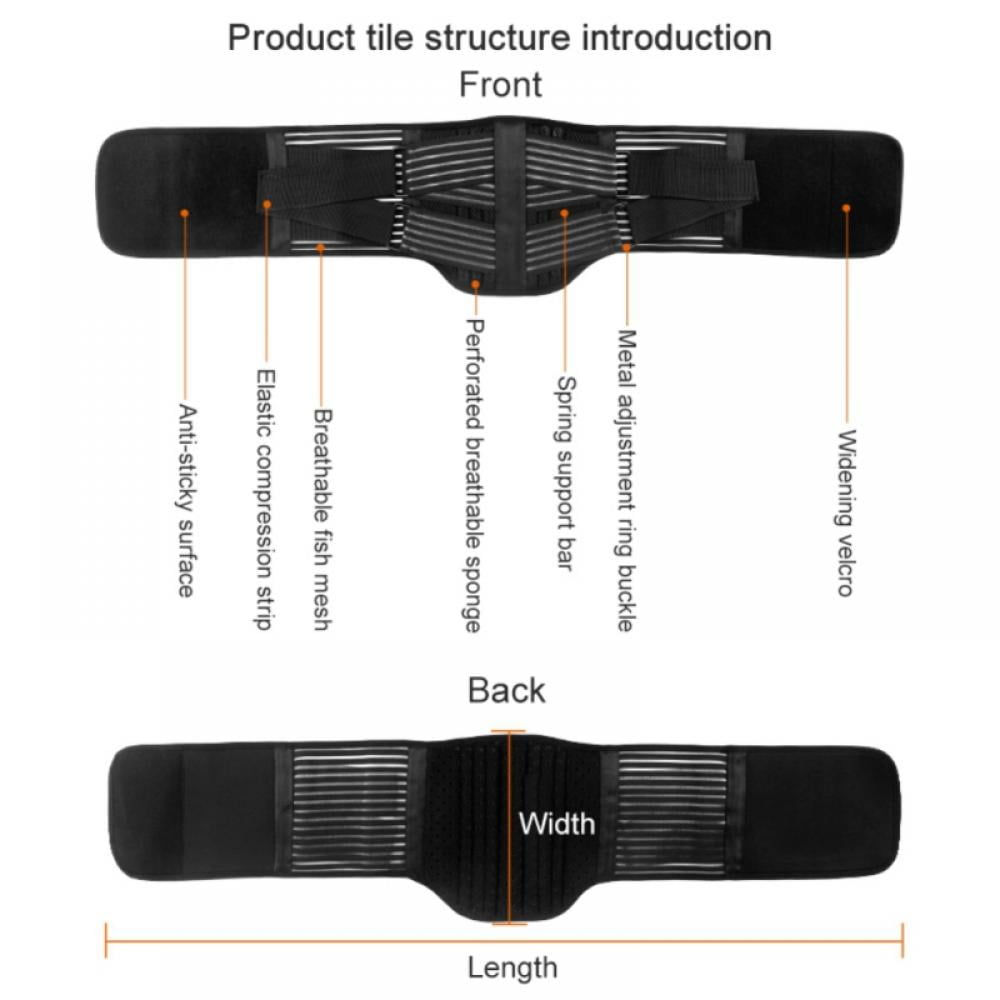 Adjustable Lumbar Support Lower Waist Back Belt Brace Pain Relief Men Women  – ASA College: Florida