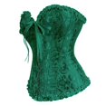 thumbnail image 3 of VISALY Corset Tops Lace Up Overbust Body Shaper Bustier Corsets for Women Vintage Froal Printed Button Down Slim Tube Tops Gn1 4Xl, 3 of 3