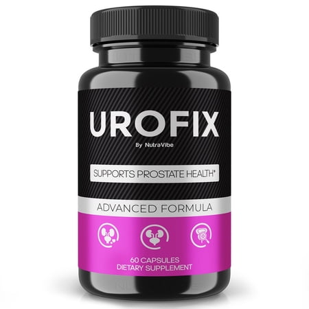Urofix Capsules - Urofix Prostate Support Formula with Natural Blend for Urinary Flow, Comfort & Balance | Easy-to-Swallow Daily Pills for Over-All Wellness (60 Capsules)