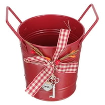 Basket Flower Bucket Flower Pot 14.00X13.50X10.50CM Red