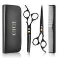 thumbnail image 1 of CIICII Tijeras para Cortar Cabello Profesional, 6.7" Tijeras Barbero, Tijeras de Peluqueria, 8Pzs Kit para Cortar Cabello (Tijeras para Degrafilar &amp; Tijeras Cortar Pelo) para Bricolaj, 1 of 8