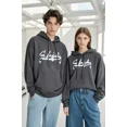 thumbnail image 2 of Sudadera Deportiva Con Capucha Estampada De Tendencia Retro, 2 of 8