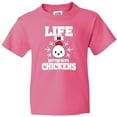 thumbnail image 3 of Inktastic Life is Better with Chickens Youth T-Shirt, 3 of 5