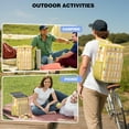 thumbnail image 4 of Funny Llama Print Backpack Cooler – Leakproof Lunch Bag with Adorable Alpaca Pattern for Travel, Camping & Work, 4 of 6