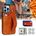 thumbnail image 1 of Suitable For iPhone14 Pro Max Back Cover Mobile Phone Case Wristband Card Mobile Phone Leather Case, 1 of 2