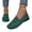 Green, variant on Womens Flat Shoes Dress Non Slip Slip on Loafers Spring Fall Office Walking Shoes Comfy Closed Toe Orthopedic Shoes (Black)