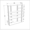thumbnail image 6 of Jeni 63'' Accent Bookcase Bookshelf Display Unit for Livingroom, Bedroom, Hallway or Office Silva Gold, 6 of 6