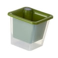 thumbnail image 4 of Maceta decorativa con autorriego para plantas, pequeña maceta para suculentas, flores y cafetería Verde, 4 of 8
