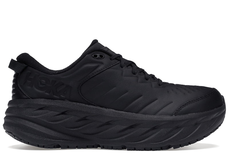 HOKA, Men's Bondi 9 Sneaker, EU 42, Black, Breathable Mesh Upper