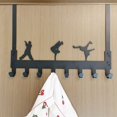 thumbnail image 2 of Over the Door Hanging Hooks Heavy Duty Hanging Hooks for Door Storage Management, 2 of 6