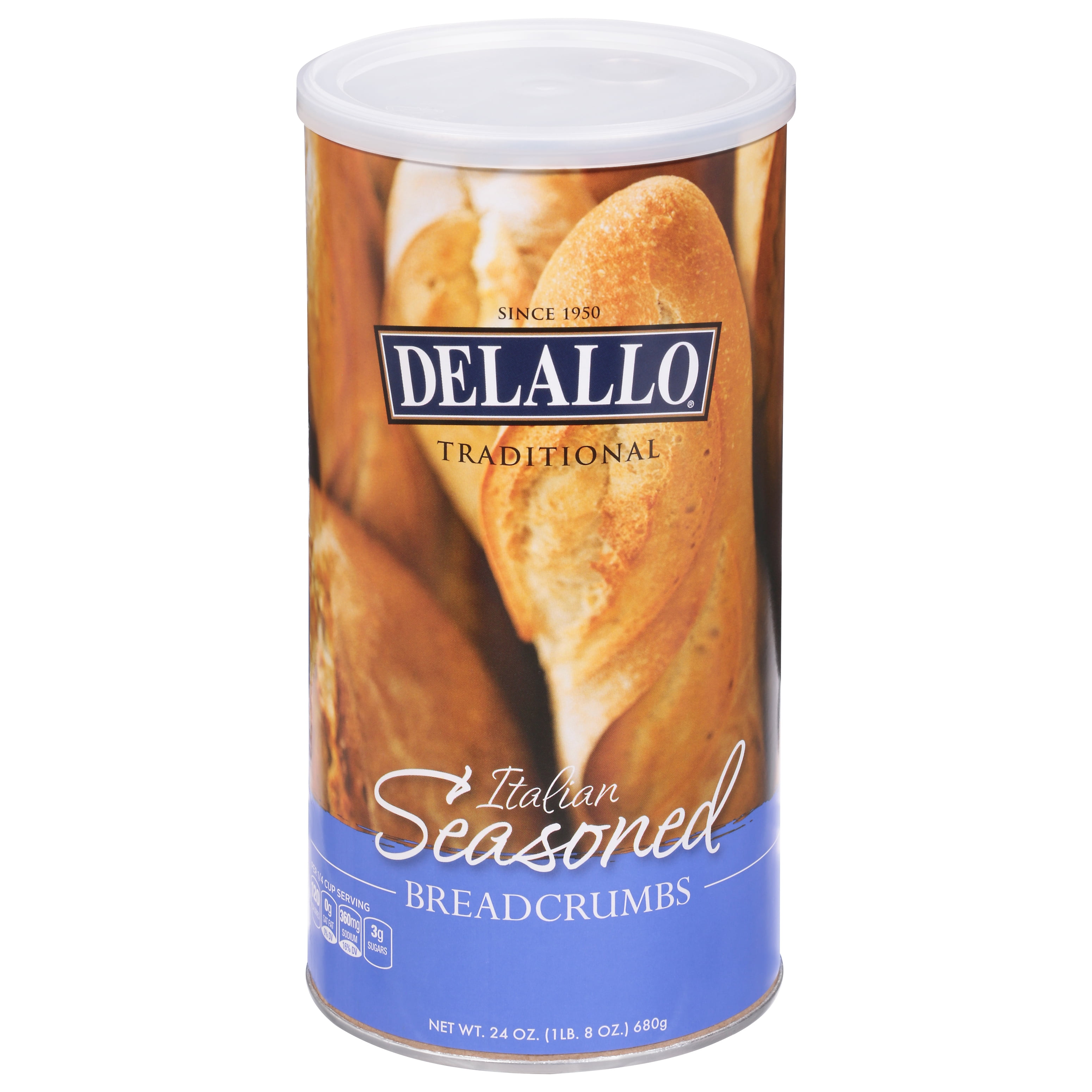 DeLallo Plain Breadcrumbs, 24 oz