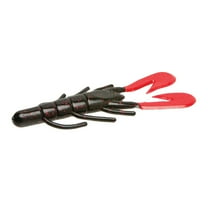 Zoom U-V Speed Craw 3.5'' Black Red Glit/Red 12pk