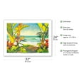 thumbnail image 2 of Time to Chill - Tropical Beach Paradise - Hawaii - Hawaiian Islands - From an Original Watercolor Painting by Robin Wethe Altman - Fine Art Matte Paper Print (Unframed) 24x32in, 2 of 4