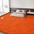 thumbnail image 5 of Janvonne Fluffy Area Rugs for Living Room,Soft Shaggy Orange Carpets for Bedroom, Home Decor Aesthetic,Tie-Dye Black Gray，10x14ft, 5 of 8