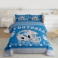 thumbnail image 2 of jejeloiu Boys Ball Games Queen Comforter Set,Rugby Football Sport Bedding Comforter Set For Adults Reversible 3 Pieces, 2 of 8