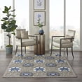 thumbnail image 5 of 5â€™ x 8â€™ Gray and Blue Indoor Outdoor Area Rug, 5 of 7