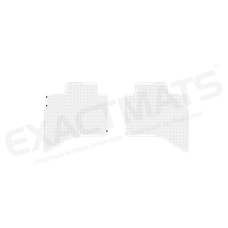 ExactMats - Premium Clear Overlay Floor Mats, Made In USA - Fits Dodge RAM 1500 Classic 2019-2023 / Quad Cab / 2 Rear Mats