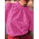 thumbnail image 5 of Blusa de verano PRETTYGARDEN bordada con ojales para mujer, 5 of 7