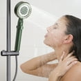 thumbnail image 3 of Tuvgenk High Pressure Handheld Shower Head Rv Shower Head Green 5 Spray Modes Detachable Replacement Plastic for Home Bathroom, 3 of 5