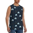 thumbnail image 2 of Balery Night Forest Wolf Camisetas sin mangas para hombre, absorbe la humedad y protege contra el mal olor.-XX-Large, 2 of 7