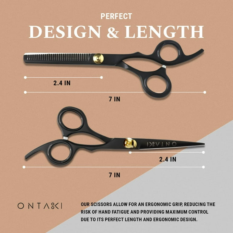 ONTAKI 7” Professional Hair Scissors Set, Japanese Steel ONTAKI 7” Professional Hair Scissors Set, Japanese Steel