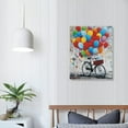 thumbnail image 4 of COMIO Inspirational Wall Art for Girls: "Never Stop Dreaming" Balloon Girl Riding Bicycle Painting Framed Motivational Poster Pitures Gifts for Women Office Teen Kids Bedroom Bathroom Decor, 4 of 5