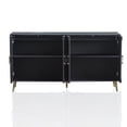 thumbnail image 5 of Lunale Modern Lacquered Wooden Sideboard Storage Cabinet, Buffet Server Cabinet for Living Room, Entryway, Distressed Black, 5 of 6