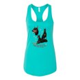 thumbnail image 2 of If It's Not a Doberman It's Just a Dog Gift | Womens Dog Lover Jersey Racerback Tank Top, Tahiti Blue, Small, 2 of 3