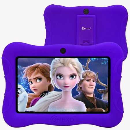 Contixo 7” Kids Learning Tablet V9-3 Android 9.0 Bluetooth WiFi Camera for Children Infant Toddlers Kids Parental Control w/Kid-Proof Protective Case (Best Parental Monitoring App)