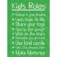 thumbnail image 2 of Gibbons, Lauren 25x32 Black Ornate Wood Framed with Double Matting Museum Art Print Titled - Kids Rules, 2 of 4