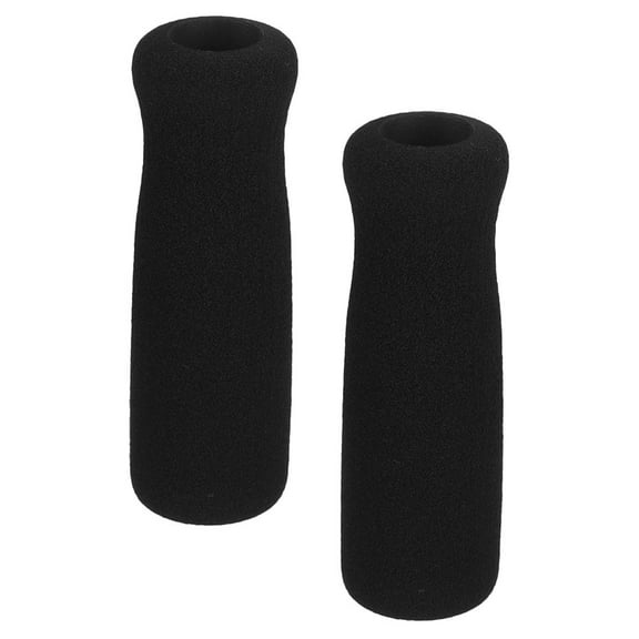 Pawsdot Seniors Crutch Handles Grip Cane Grips Black Foam 2Pack