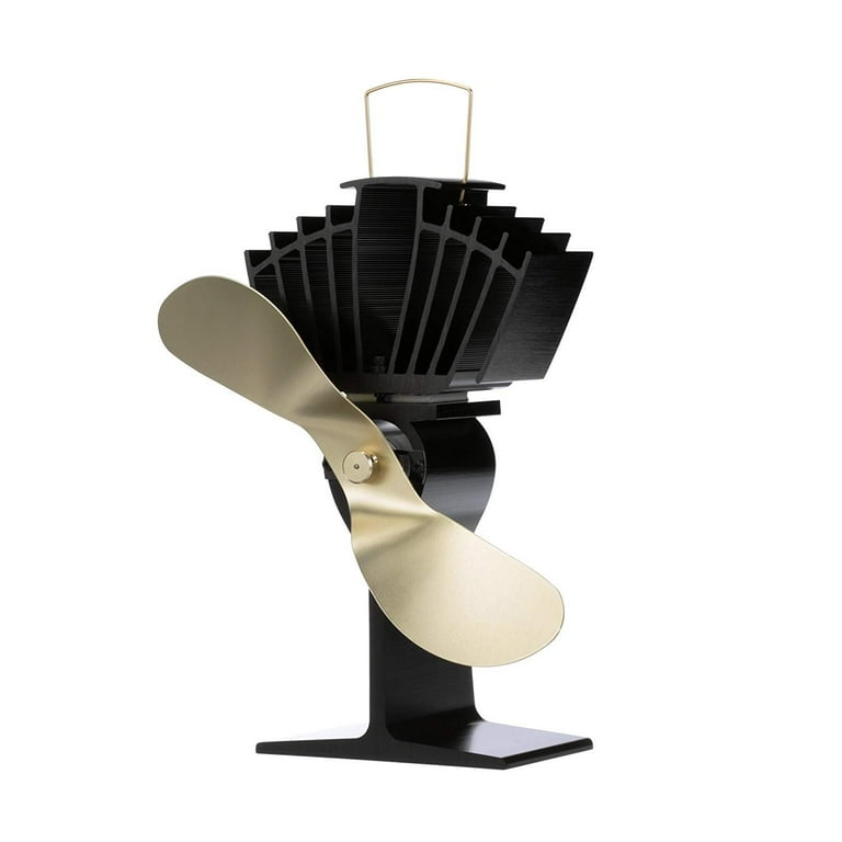 Ecofan 812AMBBX AirMax Large Heat Powered Wood Stove Fan, Made in Canada,  Gold - Walmart.com